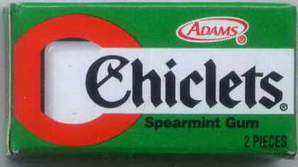 CHICLETS box pellets