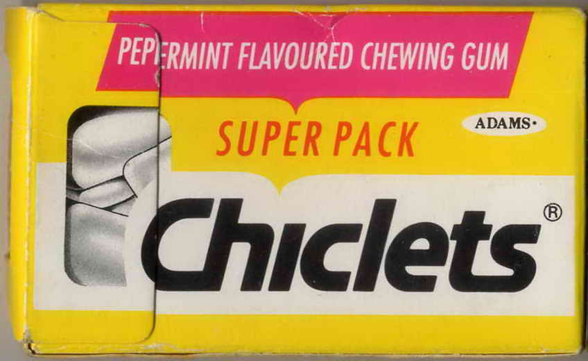 CHICLETS box pellets