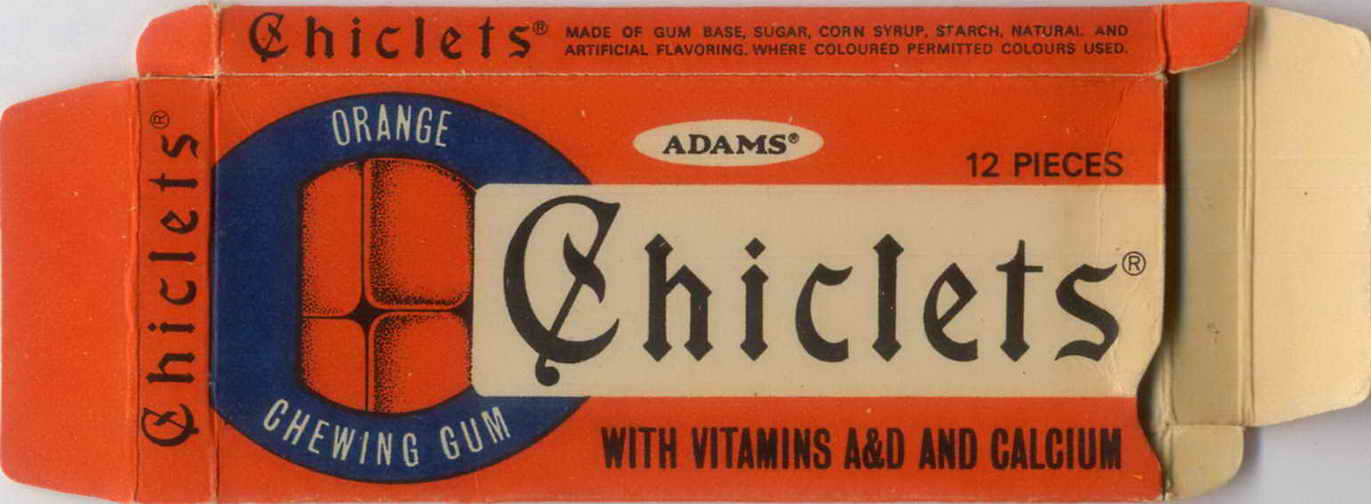 CHICLETS box pellets