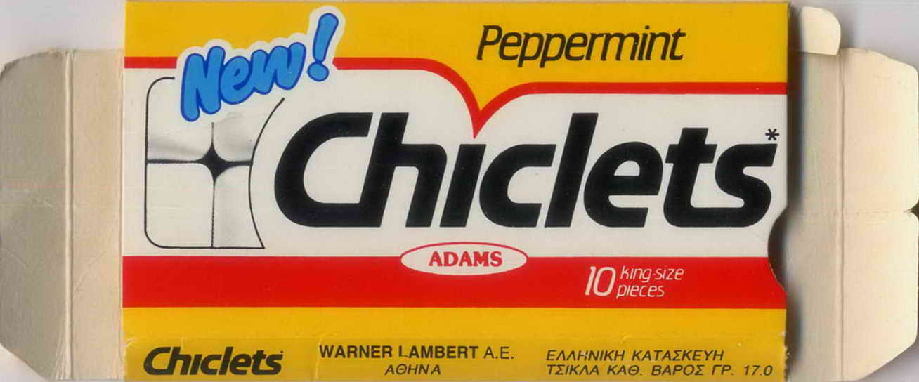 CHICLETS box pellets