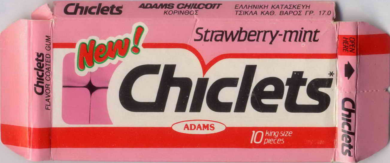 CHICLETS box pellets