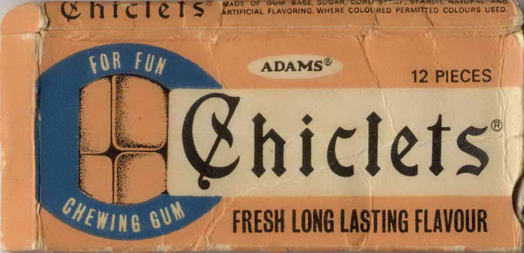 CHICLETS box pellets