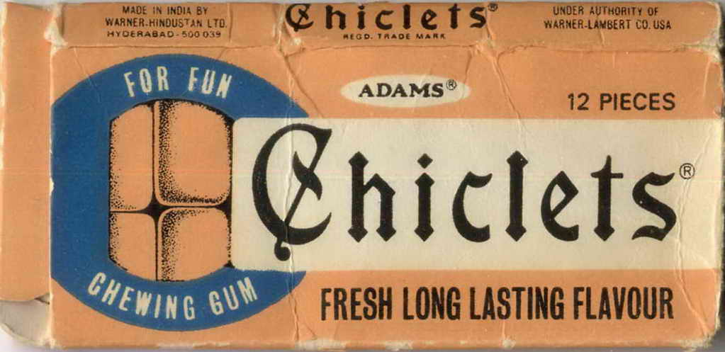 CHICLETS box pellets