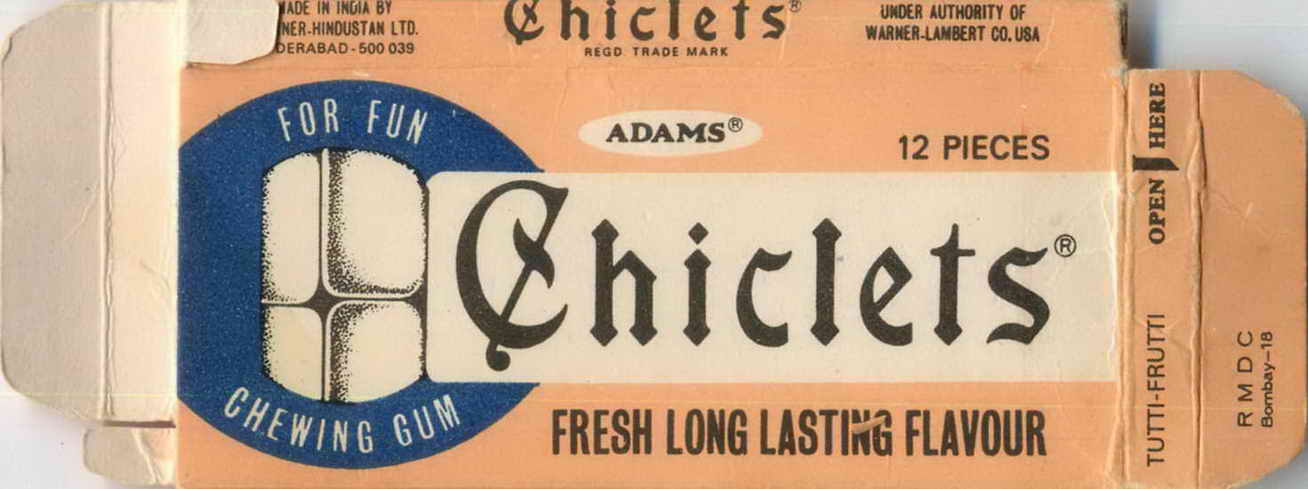 CHICLETS box pellets