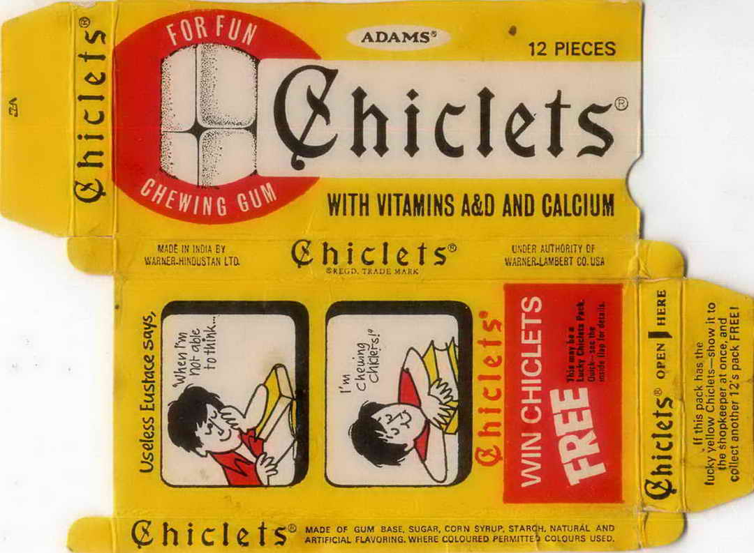 CHICLETS box pellets