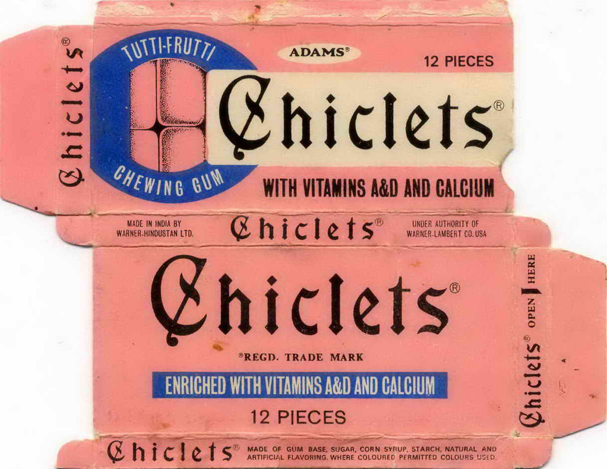 CHICLETS box pellets