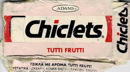 CHICLETS box pellets