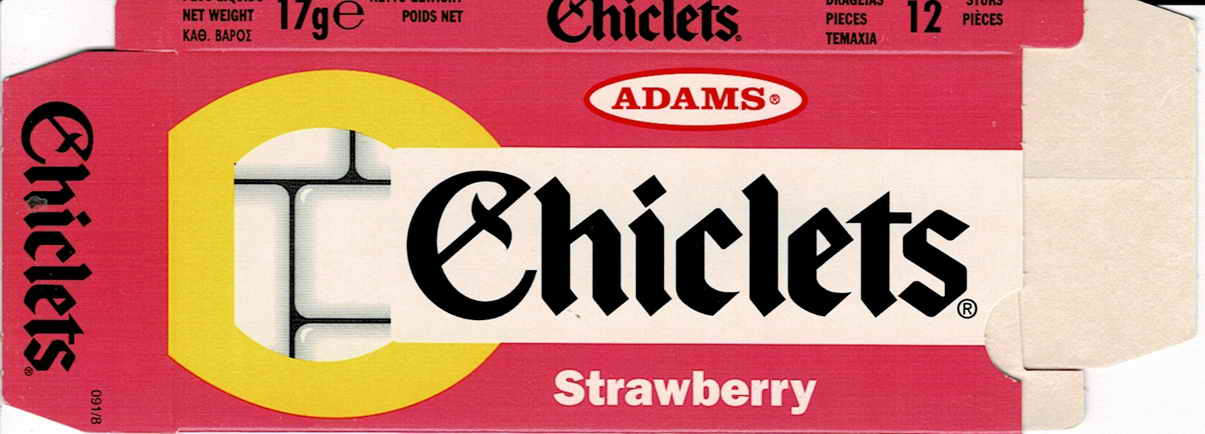 CHICLETS box pellets