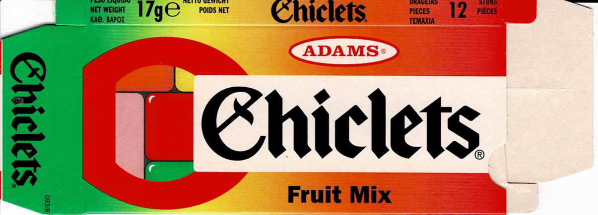 CHICLETS box pellets