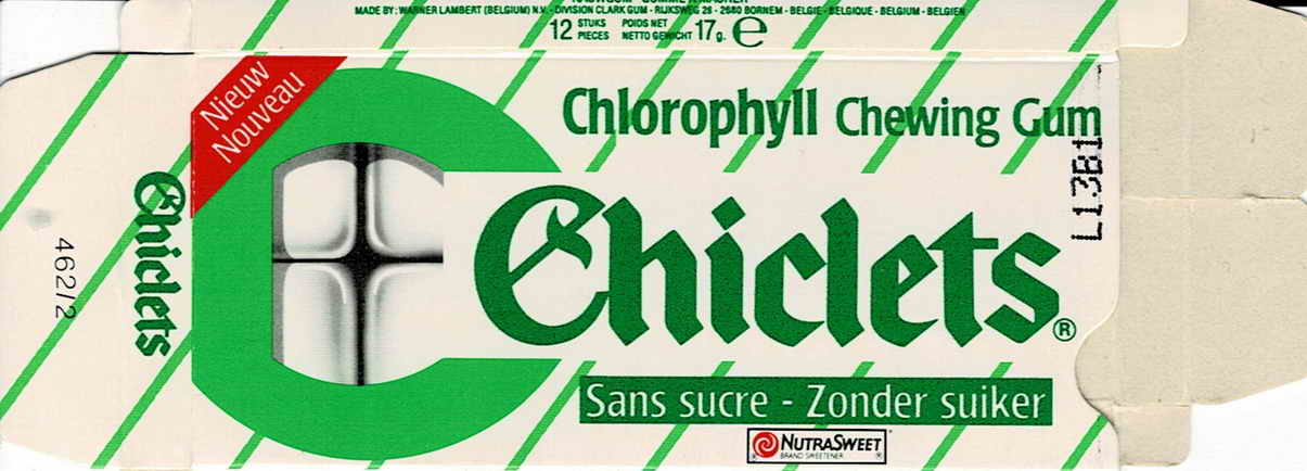 CHICLETS box pellets