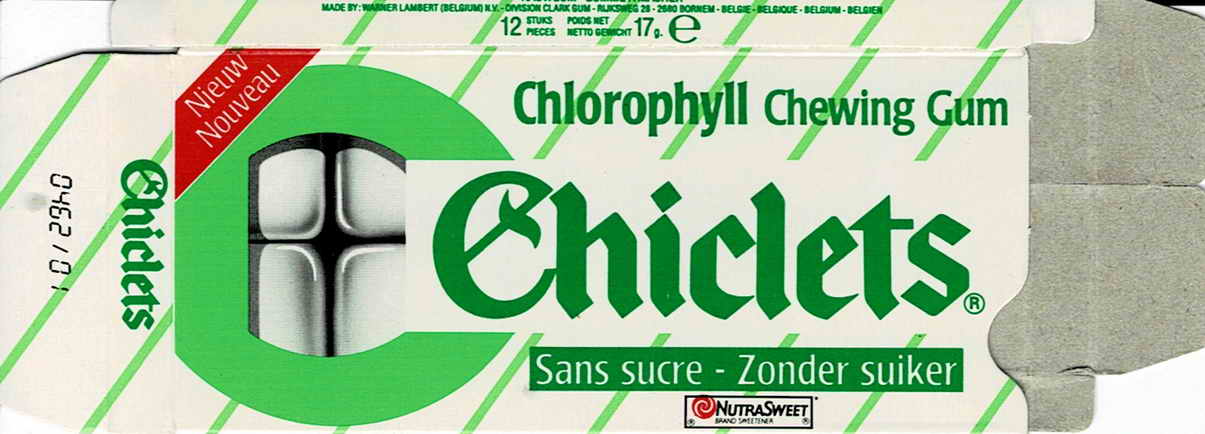 CHICLETS box pellets