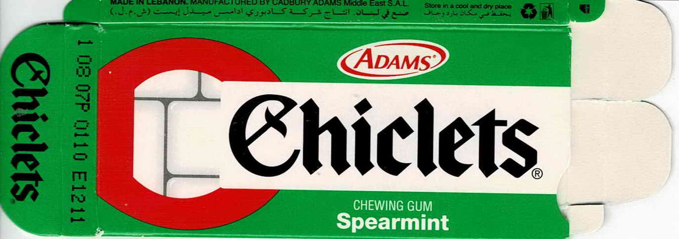 CHICLETS box pellets