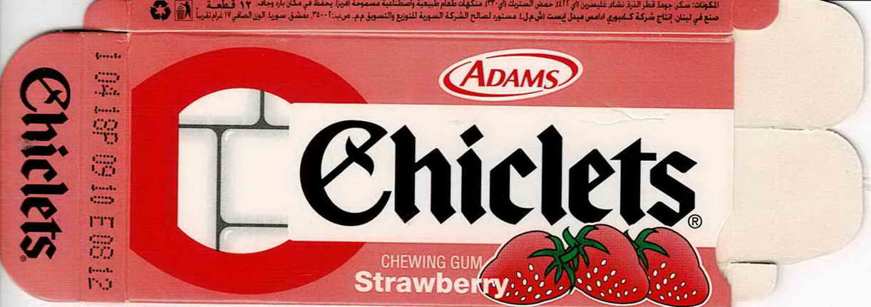 CHICLETS box pellets