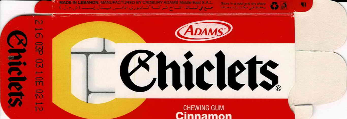 CHICLETS box pellets