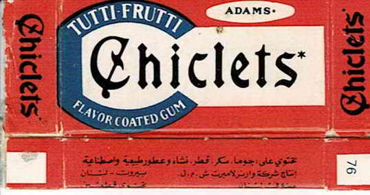 CHICLETS box pellets