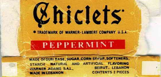 CHICLETS box pellets