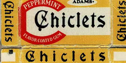 CHICLETS box pellets