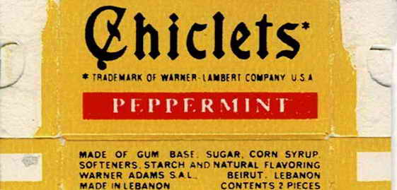 CHICLETS box pellets