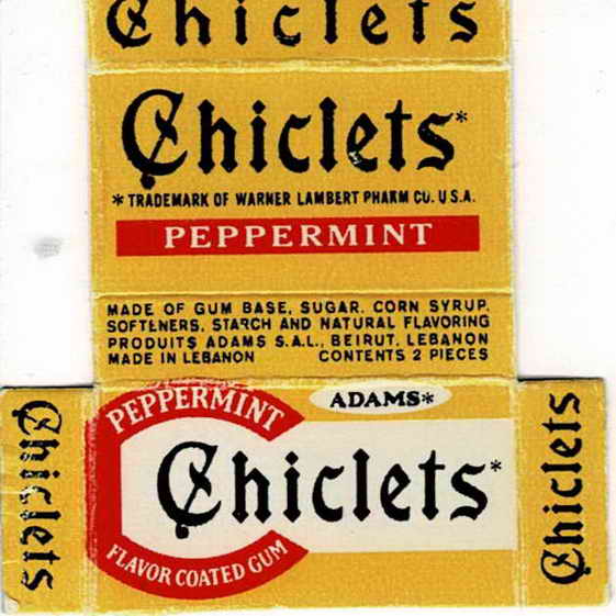 CHICLETS box pellets