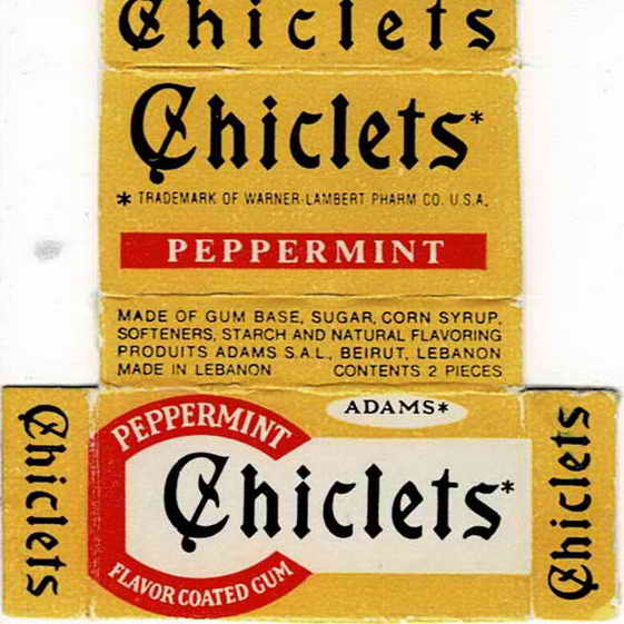 CHICLETS box pellets