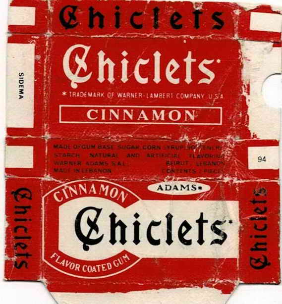 CHICLETS box pellets