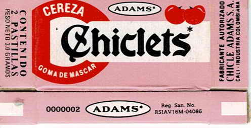 CHICLETS box pellets