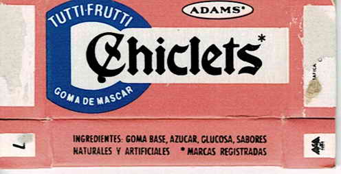 CHICLETS box pellets