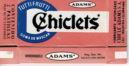 CHICLETS box pellets