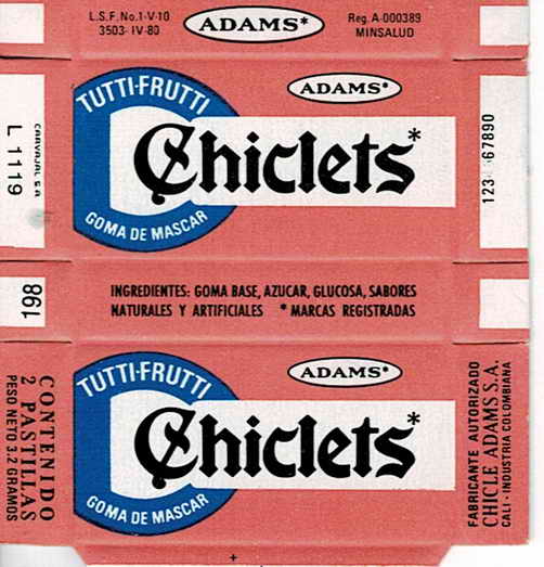 CHICLETS box pellets