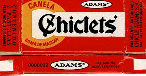 CHICLETS box pellets