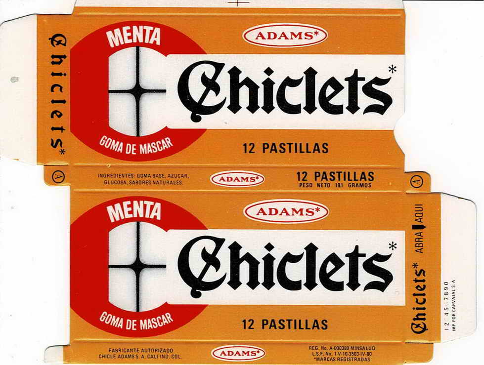 CHICLETS box pellets