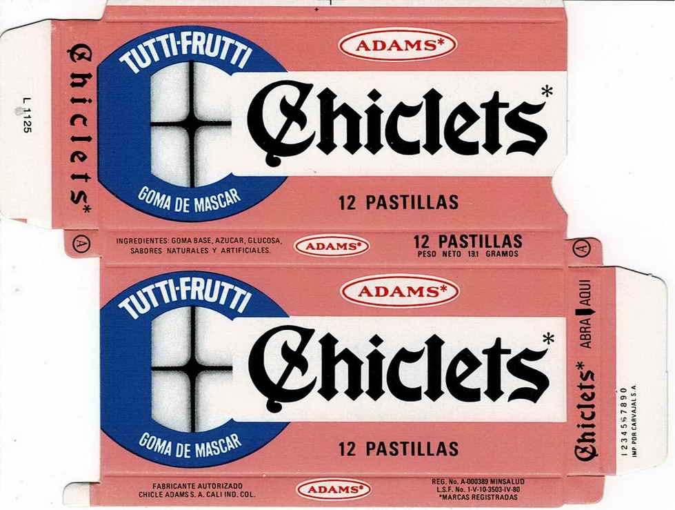 CHICLETS box pellets