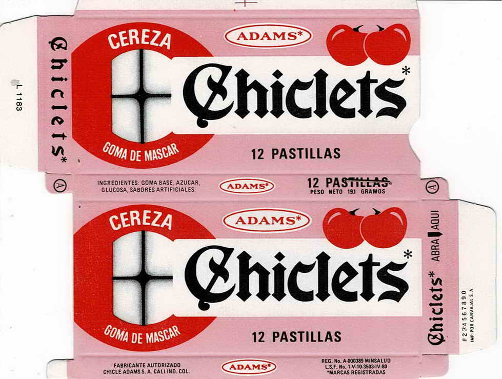 CHICLETS box pellets