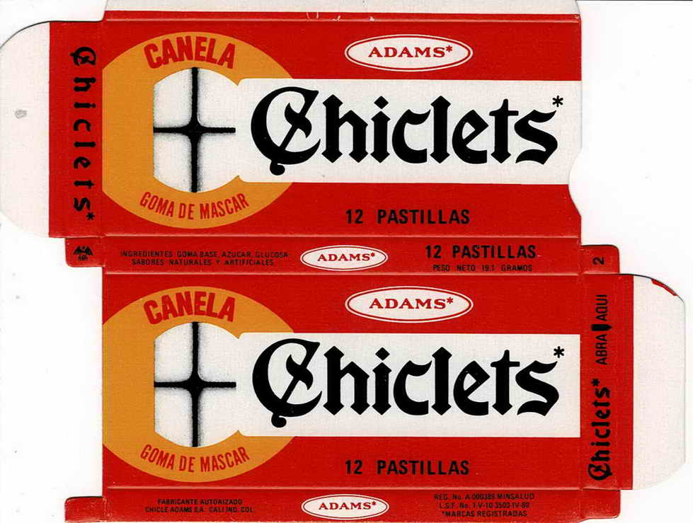 CHICLETS box pellets