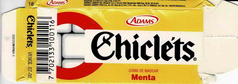 CHICLETS box pellets