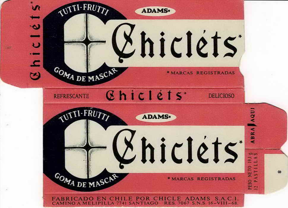 CHICLETS box pellets