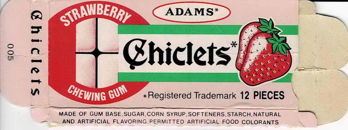 CHICLETS box pellets