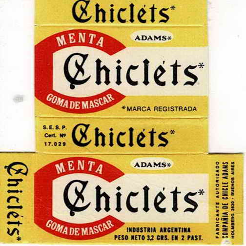 CHICLETS box pellets