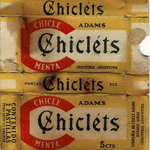 CHICLETS box pellets