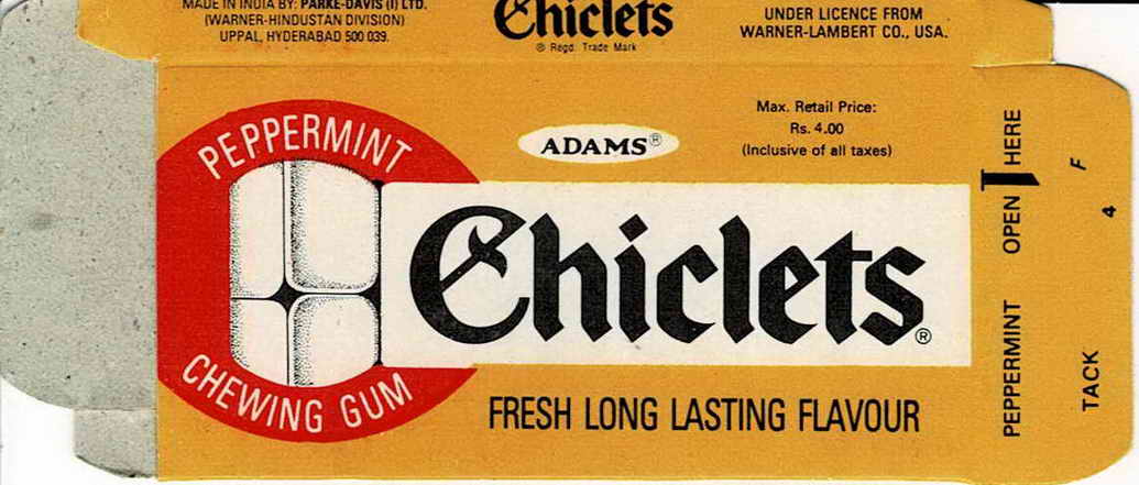 CHICLETS box pellets