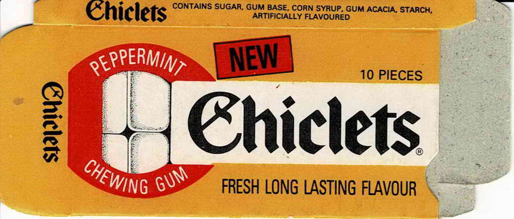 CHICLETS box pellets