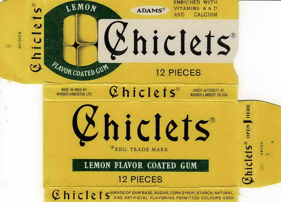 CHICLETS box pellets