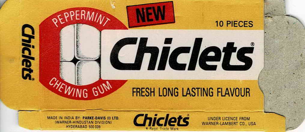 CHICLETS box pellets