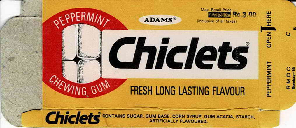 CHICLETS box pellets