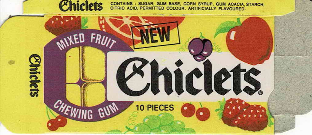 CHICLETS box pellets