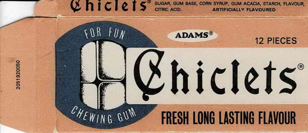 CHICLETS box pellets