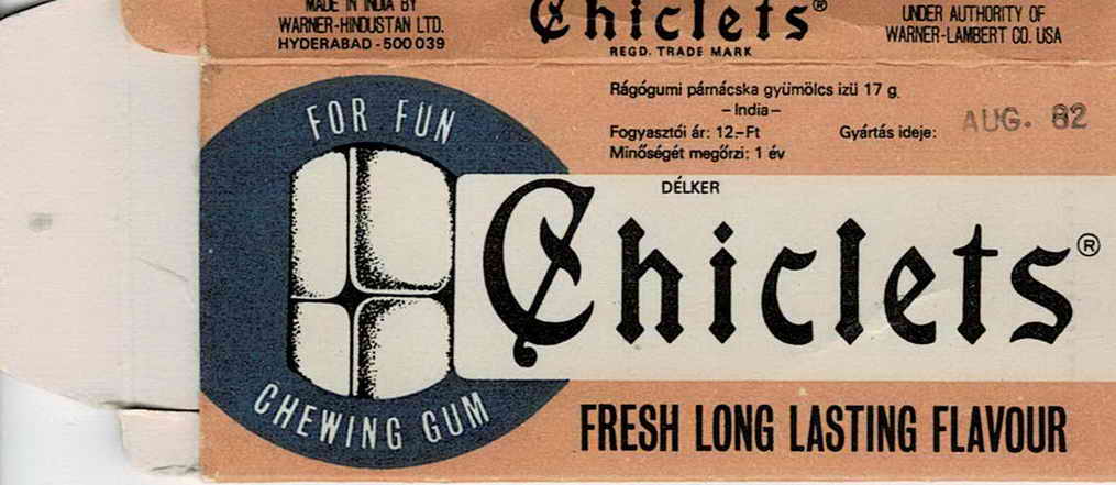 CHICLETS box pellets