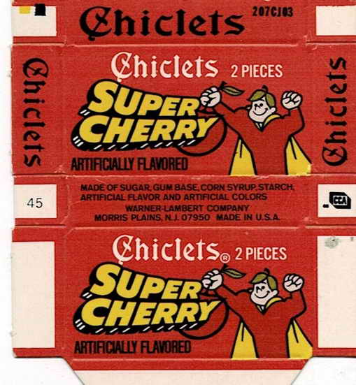 CHICLETS box pellets