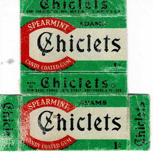 CHICLETS box pellets