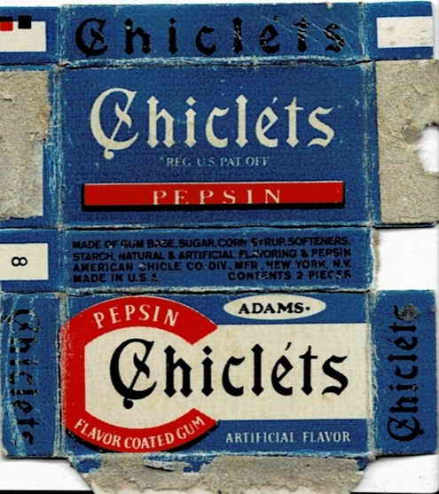 CHICLETS box pellets